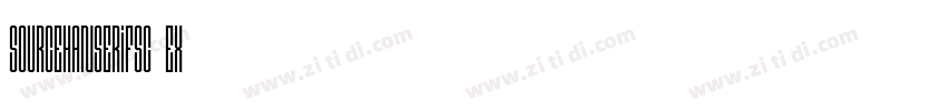 sourcehanserifsc ex字体转换